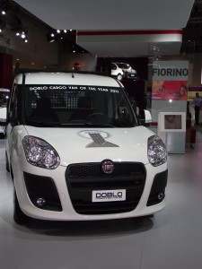 Weltpremiere für den neuen Fiat Doblò Cargo Pritschenwagen auf der IAA 2010. (c) Christel Weiher 