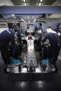Formel 1-Testfahrten von MERCEDES GP PETRONAS in Jerez, Spanien
