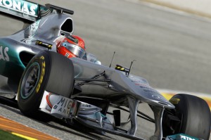 Motorsports / Formula 1: World Championship 2011, Test Valencia, Michael Schumacher (GER, Mercedes GP Petronas) (c) HOCH ZWEI 