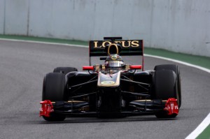 Formel 1 Lotus Renault GP Nick Heidfeld zeigt sich schnell bei letztem Test in Barcelona