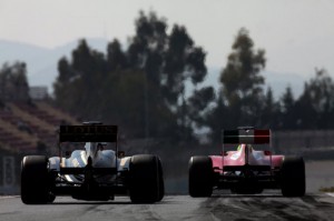 Lotus Renault GP Testfahrten in Barcelona 2011