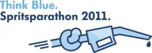 Logo Think Blue. Spritparathon 2011