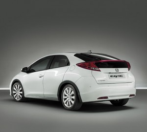 Neuer Honda Civic Seiten- und Hinteransicht Weltpremiere auf der IAA 2011 Neuer Honda Civic Seiten- und Hinteransicht Weltpremiere auf der IAA 2011