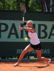 Dinah Pfizenmaier Porsche Talentteam Deutschland bei den French Open 2012 in Paris © Porsche 