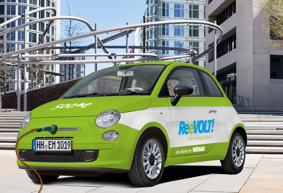 Karabag New 500 E E-Auto-Pionier Karabag stellt Führungsfahrzeuge des Hamburg Triathlon 2014 © Karabag Elektroauto